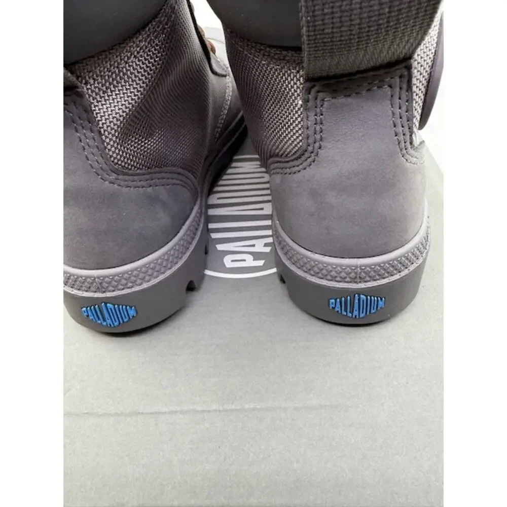 NEW Palladium Pampa Sport Cuff WPN Boots 73234-070-M Granite Gray Mens Size 4.5 - Picture 7 of 9